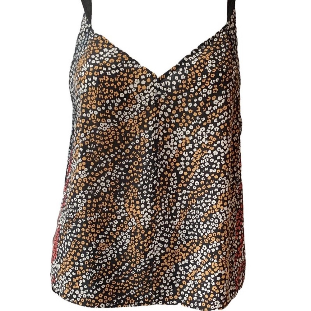 Rag & Bone Red and Black Wrap Camisole